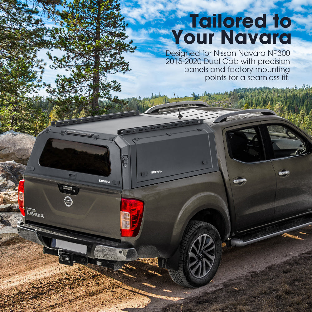 San Hima UTE Steel Canopy For Nissan Navara NP300 2015–2020 Dual Cab