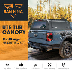 San Hima UTE Steel Canopy For Ford Ranger Next Gen PY 07/2022–On Dual Cab