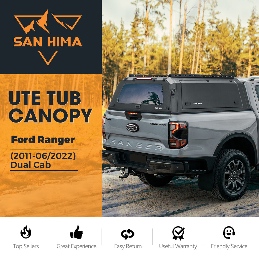 San Hima Ute Steel Canopy For Ford Ranger PX/PX2/PX3 2011-06/2022 Dual Cab Secondary image